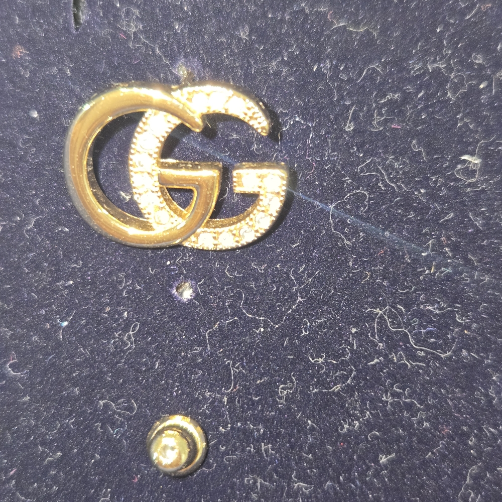 Gucci Gold & Rhinestone Earrings - Picture 6 of 12